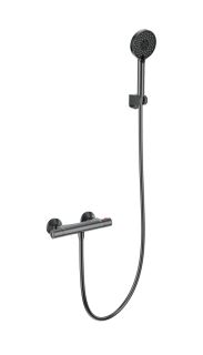 Смеситель для душа Wonzon & Woghand INN 5 WW-B2005-A-BGG с термостатом тёмный графит